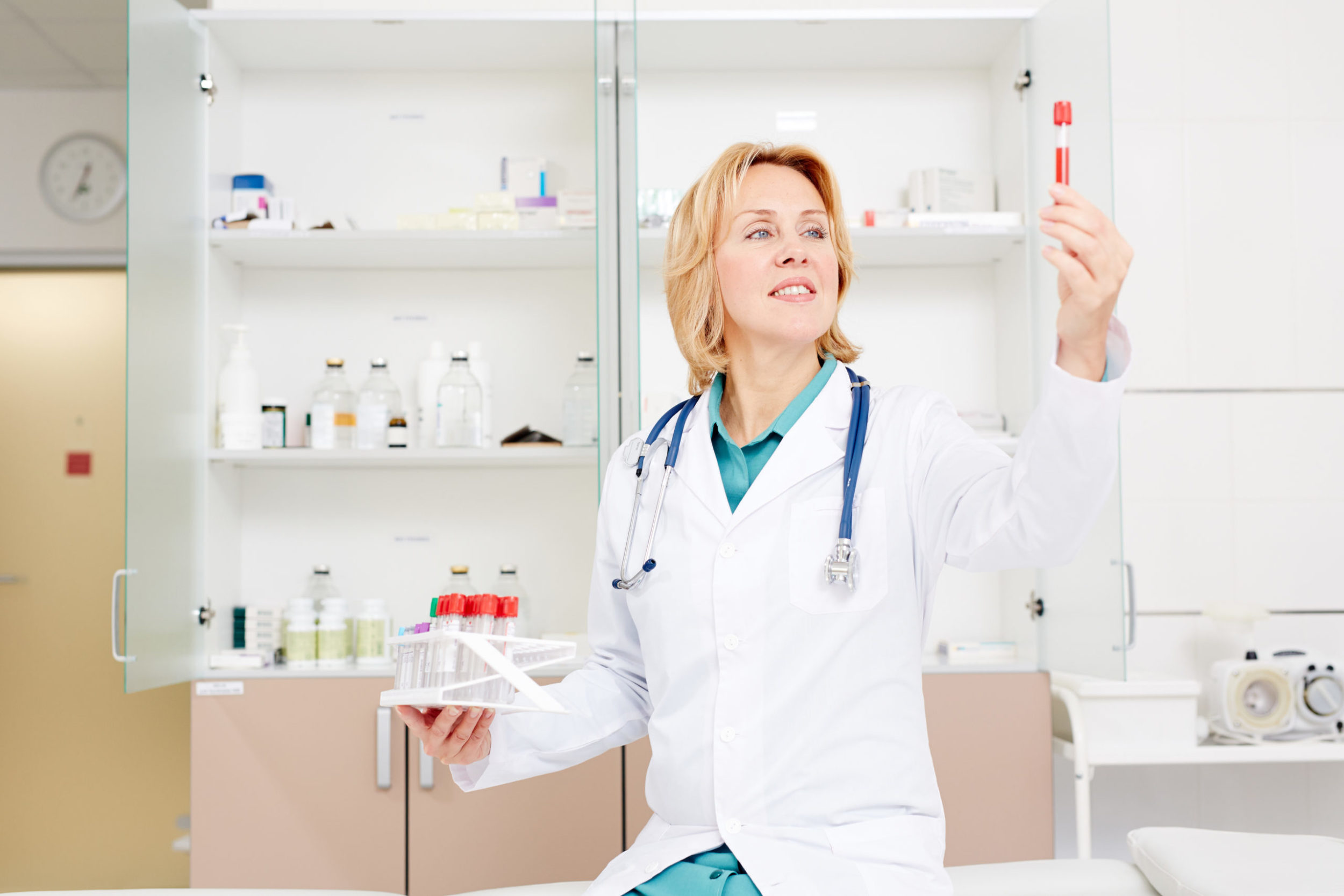 a person in a lab coat